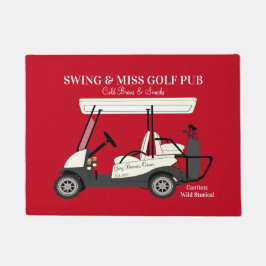 Golf Pub Golf Cart Beer & Snacks Wilde Geschichten Fußmatte