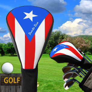 Golf Puerto Rico und Puerto Rico Flag / Golfklubs Golf Headcover