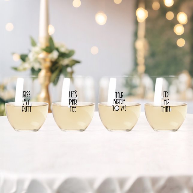Golf Pun Glass Set Weinglas Ohne Stiel (Insitu (Hochzeit))
