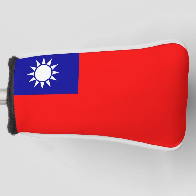 Golf Putter Abdeckung mit Fahne Taiwan Headcover (Vorderseite)