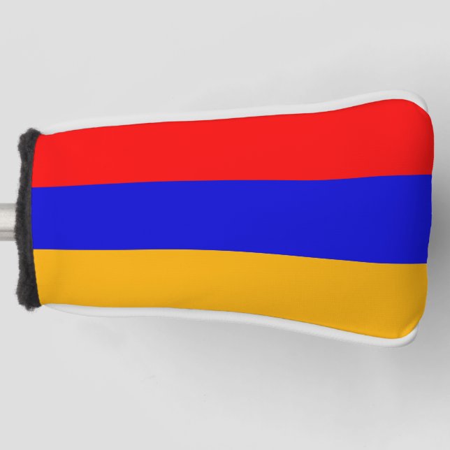 Golf Putter Abdeckung mit Flagge Armeniens Headcover (Vorderseite)