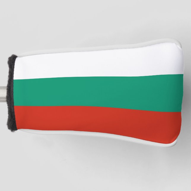 Golf Putter Abdeckung mit Flagge Bulgariens Headcover (Vorderseite)