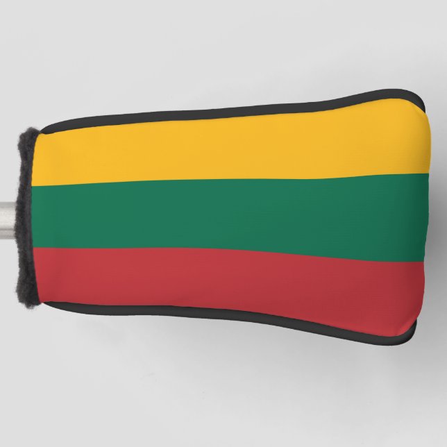 Golf Putter Abdeckung mit Flagge Litauens Headcover (Vorderseite)