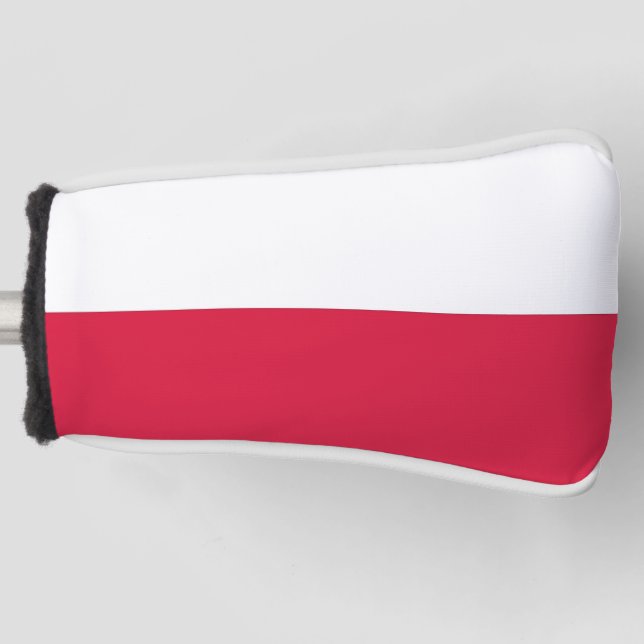 Golf Putter Abdeckung mit Flagge Polens Headcover (Vorderseite)