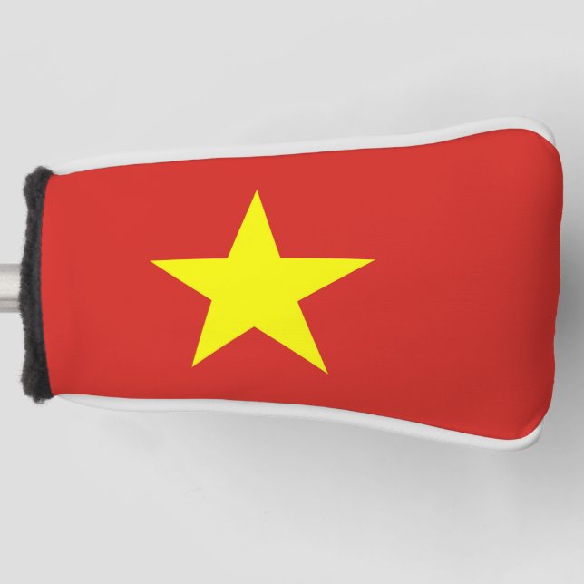 Golf Putter Abdeckung mit Flagge Vietnams Headcover (Vorderseite)