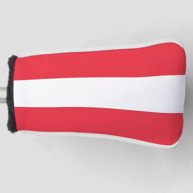 Golf Putter Abdeckung mit österreichischer Flagge Golf Headcover (Vorderseite)