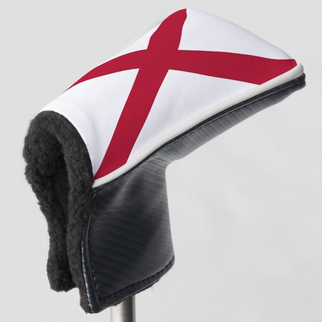 Golf Putter Cover mit Flag Alabama, USA Golf Headcover (3/4 Vorderseite)