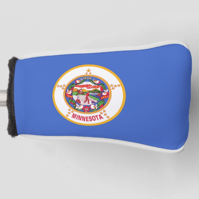 Golf Putter Cover mit Flag Minnesota, USA Golf Headcover (Vorderseite)