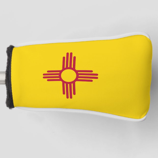 Golf Putter Cover mit Flag New Mexico, USA Headcover (Vorderseite)