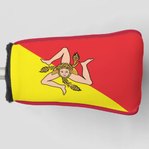 Golf Putter Cover mit Flag Sizilien, Italien Headcover