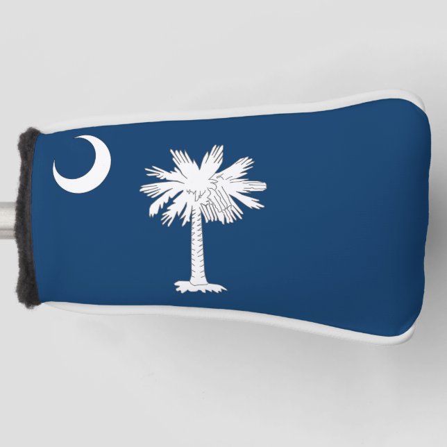 Golf Putter Cover mit Flag South Carolina, USA Golf Headcover (Vorderseite)