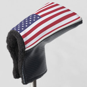 Golf Putter Cover mit Flag USA Headcover