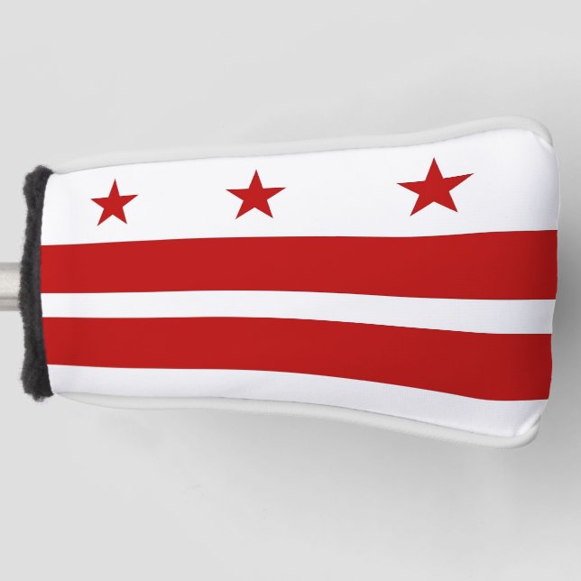 Golf Putter Cover mit Flag Washington DC, USA Golf Headcover (Vorderseite)