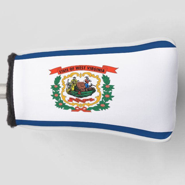 Golf Putter Cover mit Flag West Virginia Staat Headcover (Vorderseite)