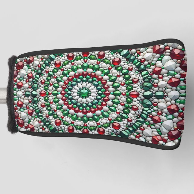 Golf Putter Cover mit italienischem Farbdesign Headcover (Vorderseite)