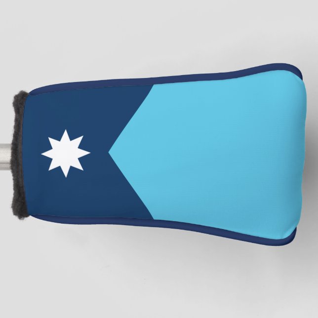 Golf Putter Cover with Flag of Minnesota, USA Golf Headcover (Vorderseite)