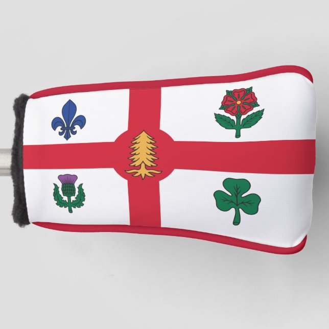 Golf Putter Cover with Flag of Montreal, Canada Golf Headcover (Vorderseite)