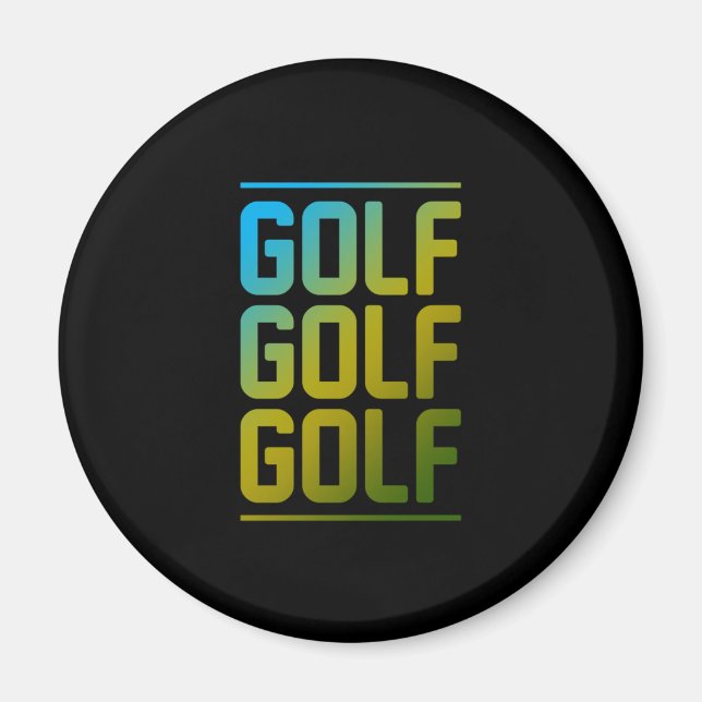 Golf Putter Golf Club Golfplatz Golfer Birdie Gesc Magnet (Vorne)