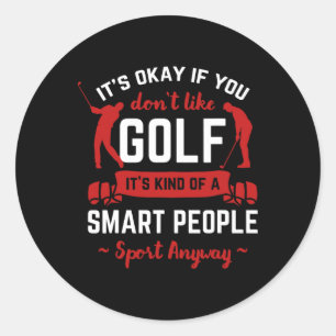 Golf Putter Golfer Bogey Golfen Birdie Eagle Par Runder Aufkleber