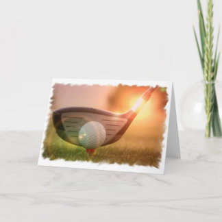 Golf Putter Grußkarte Karte
