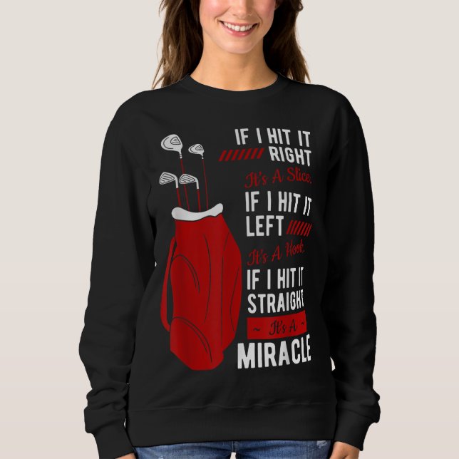 Golf Putter Par Golfer Birdie Golfing Bogey Eagle Sweatshirt (Vorderseite)