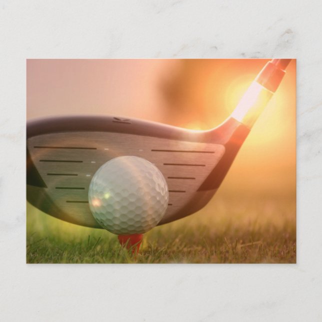 Golf Putter Postkarte (Vorderseite)