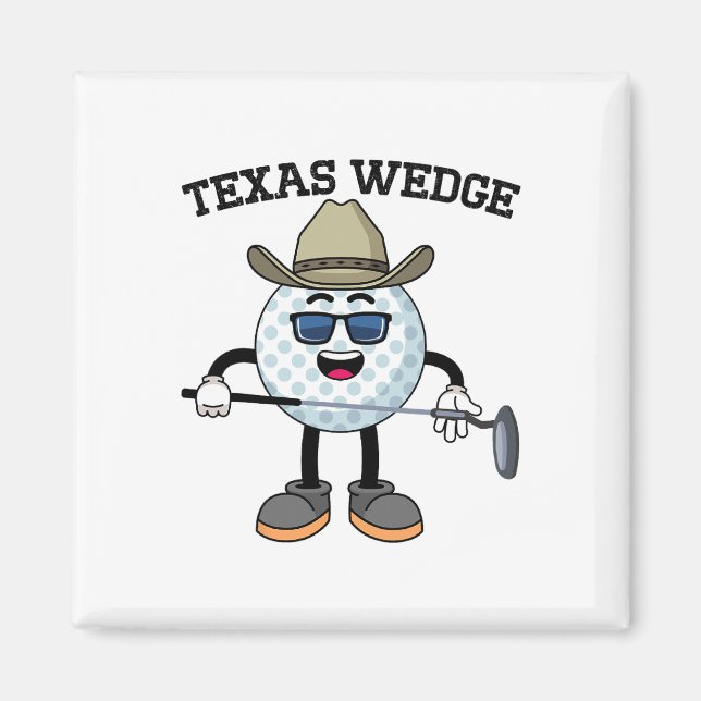 Golf Putter Texas Wedge Golf Club Texas Cowboy Cou Magnet (Vorne)