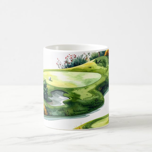 Golf Putting Green Kaffeetasse (Mittel)