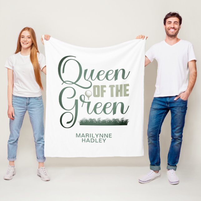 Golf Queen of the Green Sporty Fleecedecke (Beispiel)
