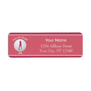 Golf Quote Ball Lady Golfer Initials Magnetrosa
