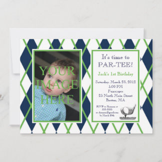 Golf Raute Foto Einladung