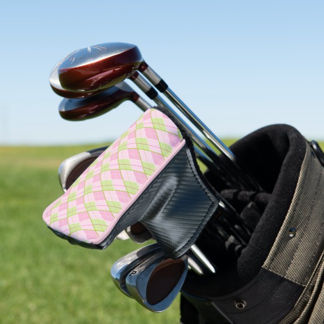 Golf Raute Muster Rosa Damen Golf Headcover (In Situ)