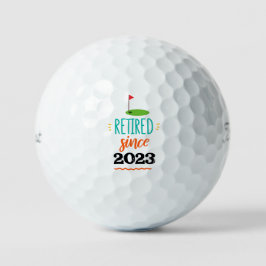 Golf-Reifen Seit 20xx mit Fahnen-Gänger-Rente Golfball