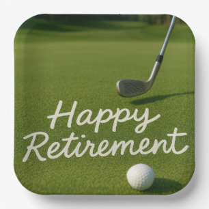 Golf-Rente für Golfer Pappteller