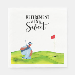 Golf-Rente für Golfer Serviette