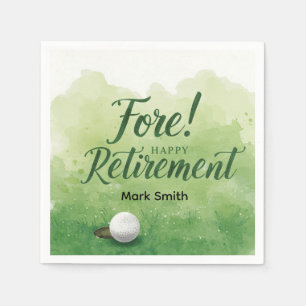 Golf-Rente mit Ball auf Grün Serviette