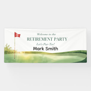 GOLF RENTENFEIER Willkommen zur Party Banner