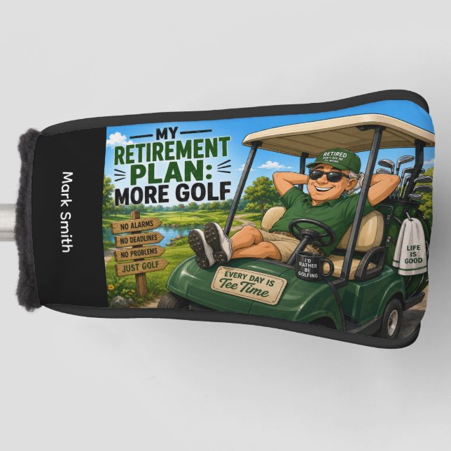 Golf-Rentenplan  Golf Headcover (Vorderseite)