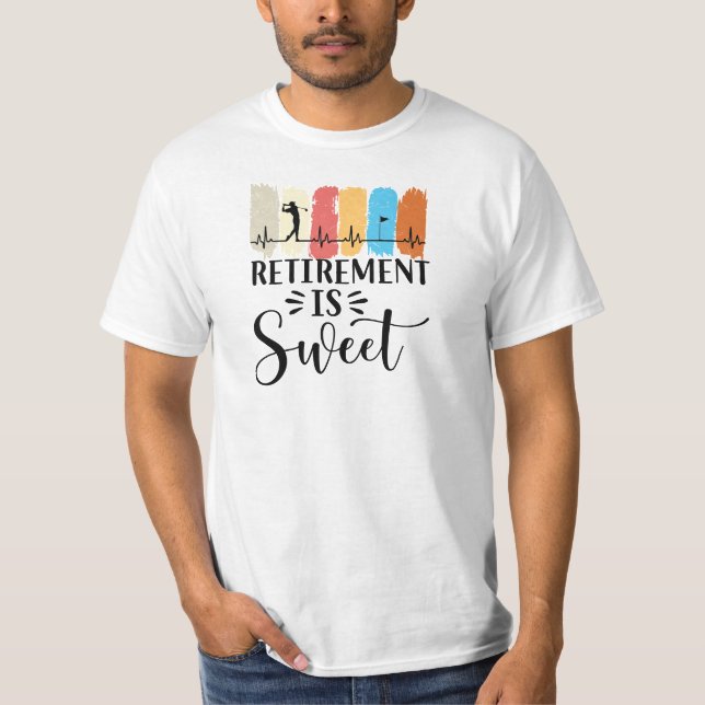 Golf Rentirement lustiges Sprichwort für Golfer T  T-Shirt (Vorderseite)