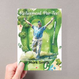 GOLF RENTNER Ruhestand, Entspannung & ParTee für G Acryleinladungen