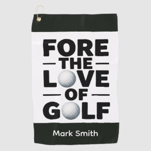 Golf-Rentner-Textzitate für Golfer Golfhandtuch