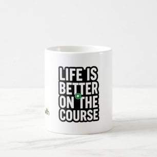 Golf-Rentner-Textzitate für Golfer Kaffeetasse