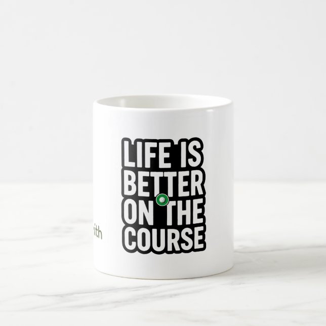 Golf-Rentner-Textzitate für Golfer Kaffeetasse (Mittel)