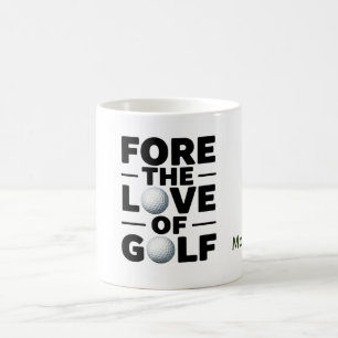 Golf-Rentner-Textzitate für Golfer Kaffeetasse