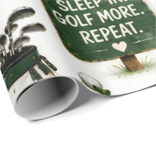 Golf-Rentner-Thema für Golfer Geschenkpapier
