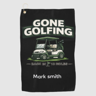 Golf-Rentner-Thema für Golfer  Golfhandtuch
