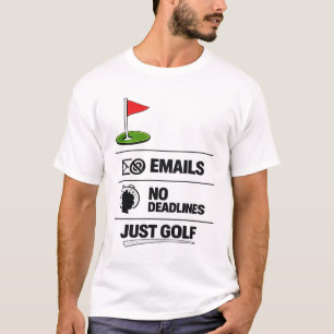Golf Rentner Vollzeit-Golfer T-Shirt