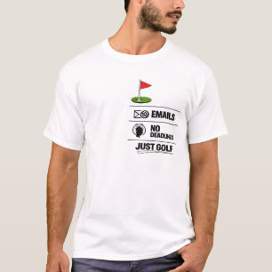 Golf Rentner Vollzeit-Golfer T-Shirt