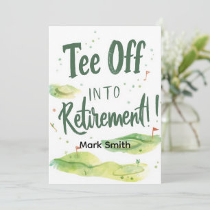 GOLF RETIREMENT REReifen, Relax & ParTee für Golfe Einladung