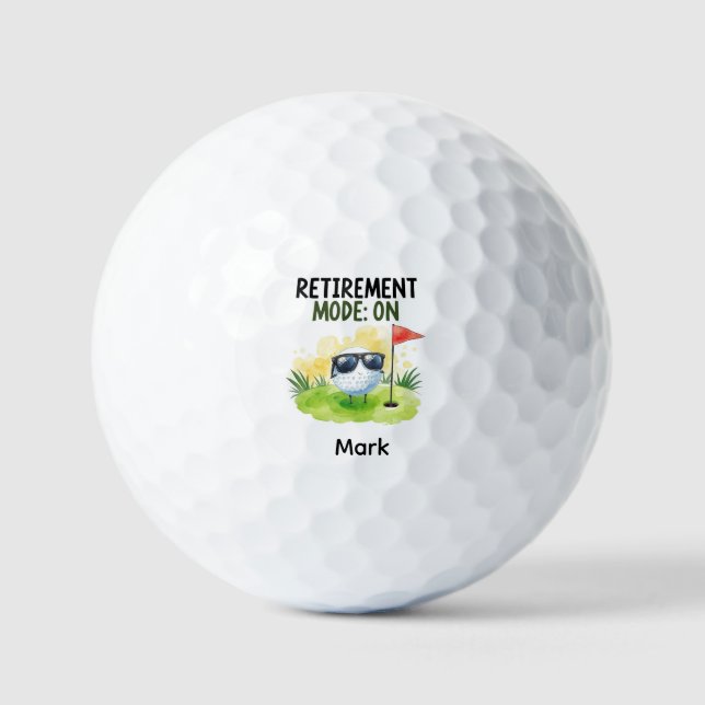Golf Retirement with ball on green  (Vorderseite)